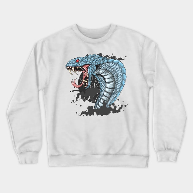 cobra snake vector Crewneck Sweatshirt by Mako Design 